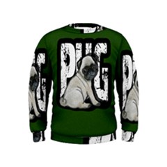 Pug Kids  Sweatshirt by Valentinaart