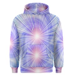 Creation Light Blue White Neon Sun Men s Pullover Hoodie by Mariart