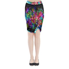 Colorful Bubble Shining Soap Rainbow Midi Wrap Pencil Skirt by Mariart