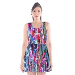 Fireworks Rainbow Scoop Neck Skater Dress by Mariart