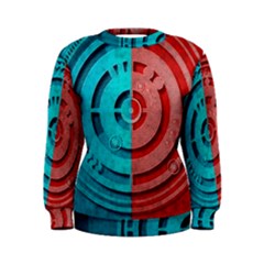 Vector Watch Texture Red Blue Women s Sweatshirt by Nexatart