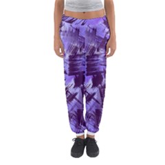 Purple Paint Strokes Women s Jogger Sweatpants by KirstenStar