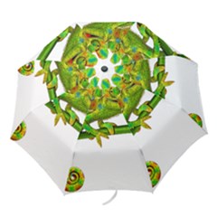 Chameleons Folding Umbrellas by Valentinaart