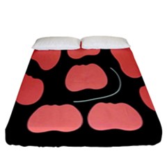 Craft Pink Black Polka Spot Fitted Sheet (king Size)