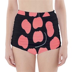 Craft Pink Black Polka Spot High-waisted Bikini Bottoms by Mariart