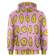 Fruit Avocado Green Pink Yellow Men s Zipper Hoodie by Mariart