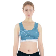 Peta Anggota City Blue Eropa Sports Bra With Pocket