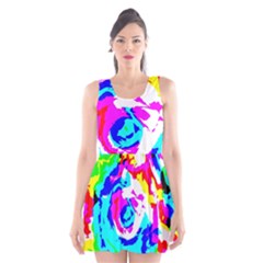 Abstract Art Scoop Neck Skater Dress by ValentinaDesign