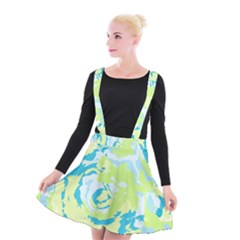 Abstract Art Suspender Skater Skirt