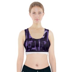 Abstract Art Sports Bra With Pocket