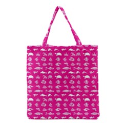 Fish Pattern Grocery Tote Bag by ValentinaDesign