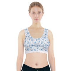 Floral Pattern Sports Bra With Pocket