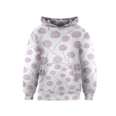 Purple Tulip Flower Floral Polkadot Polka Spot Kids  Pullover Hoodie