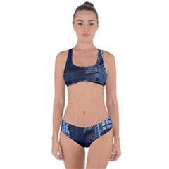 Graphic Design Background Criss Cross Bikini Set