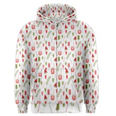 Watermelon Fruit Paterns Men s Zipper Hoodie by TastefulDesigns