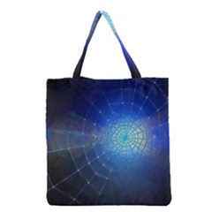 Network Cobweb Networking Bill Grocery Tote Bag by Nexatart