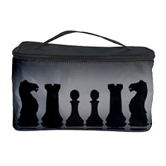 Chess Pieces Cosmetic Storage Case by Valentinaart