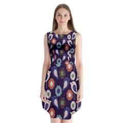 Cute Birds Seamless Pattern Sleeveless Chiffon Dress   by Nexatart