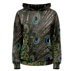 Close Up Of Peacock Feathers Women s Pullover Hoodie by Nexatart