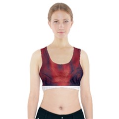 Blood Waterfall Sports Bra With Pocket