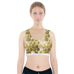 Cleopatras Gold Sports Bra With Pocket