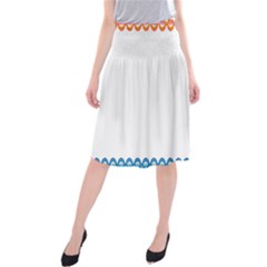 Fish Scales Dragon Circle Midi Beach Skirt