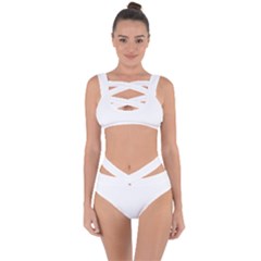 Fish Scales Dragon Circle Bandaged Up Bikini Set 