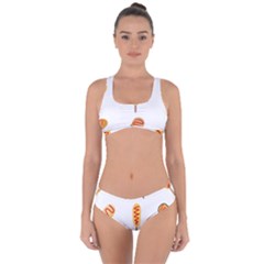 Hot Dog Buns Sate Sauce Bread Criss Cross Bikini Set