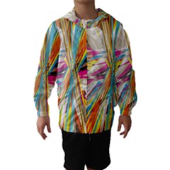 Illustration Material Collection Line Rainbow Polkadot Polka Hooded Wind Breaker (kids) by Mariart