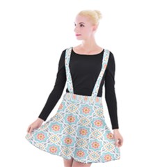 Star Sign Plaid Suspender Skater Skirt by Mariart