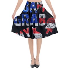 Dont Grab My Flared Midi Skirt by Valentinaart