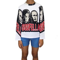 Goodfellas Putin And Trump Kids  Long Sleeve Swimwear by Valentinaart