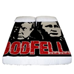 Goodfellas Putin And Trump Fitted Sheet (queen Size) by Valentinaart