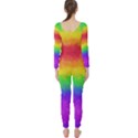 Striped Painted Rainbow Long Sleeve Catsuit View2