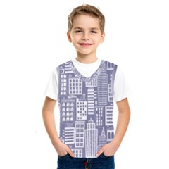 Building Citi Town Cityscape Kids  Sportswear by Mariart