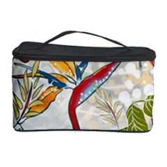 Flower Floral Red Green Tropical Cosmetic Storage Case by Mariart