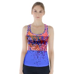 Glitchdrips Shadow Color Fire Racer Back Sports Top by Mariart