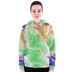 Mirror Light Women s Zipper Hoodie by Mariart