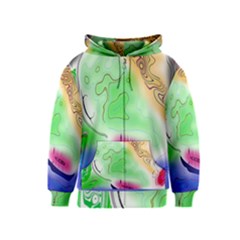 Mirror Light Kids  Zipper Hoodie by Mariart