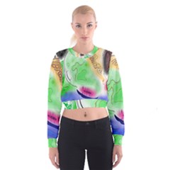 Mirror Light Cropped Sweatshirt by Mariart