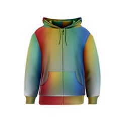 Rainbow Flag Simple Kids  Zipper Hoodie by Mariart