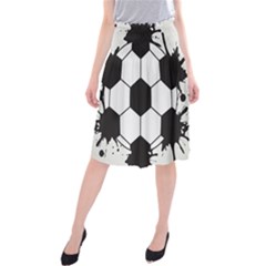 Soccer Camp Splat Ball Sport Midi Beach Skirt by Mariart