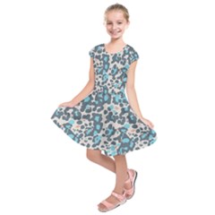 Sunbathing Beach Sea Kids  Short Sleeve Dress