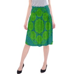 Summer And Festive Touch Of Peace And Fantasy Midi Beach Skirt by pepitasart