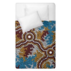 Aboriginal Art – Wetland Dreaming Duvet Cover Double Side (single Size) by hogartharts