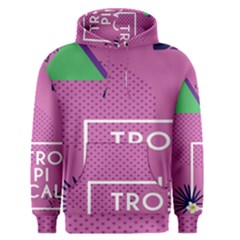 Behance Feelings Beauty Polka Dots Leaf Triangle Tropical Pink Men s Pullover Hoodie by Mariart