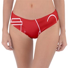 Caffeine And Breastfeeding Coffee Nursing Red Sign Reversible Classic Bikini Bottoms by Mariart