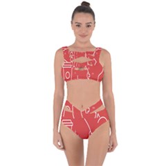 Caffeine And Breastfeeding Coffee Nursing Red Sign Bandaged Up Bikini Set  by Mariart