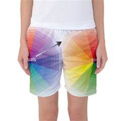 Colour Value Diagram Circle Round Women s Basketball Shorts by Mariart