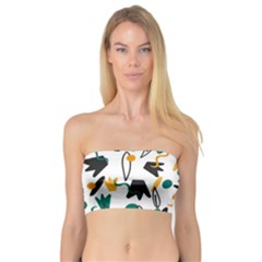 Flowers Duck Legs Line Bandeau Top by Mariart